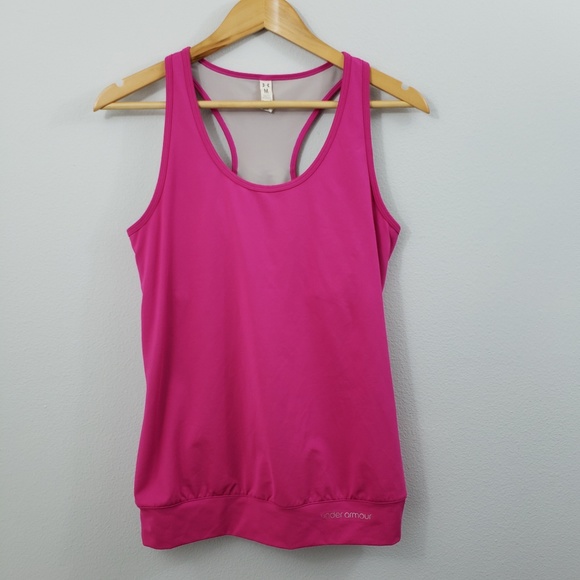 Under Armour Tops - Under Armour Heat Gear Semi Fitted Racer Tank Top